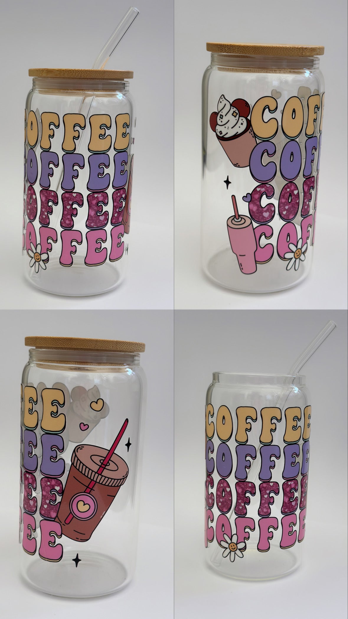 Coffee lover - 16oz glass can