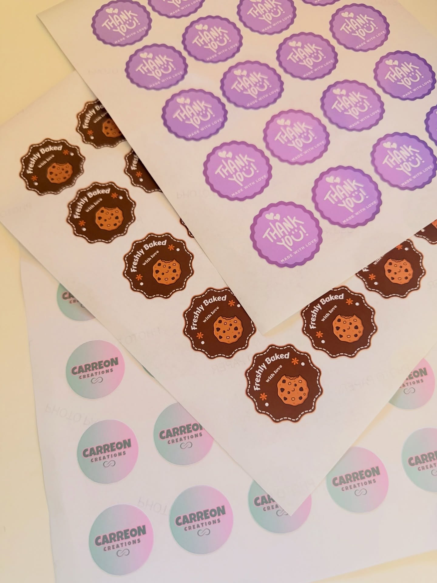 4x4cm Custom Stickers (Logo & Branding)