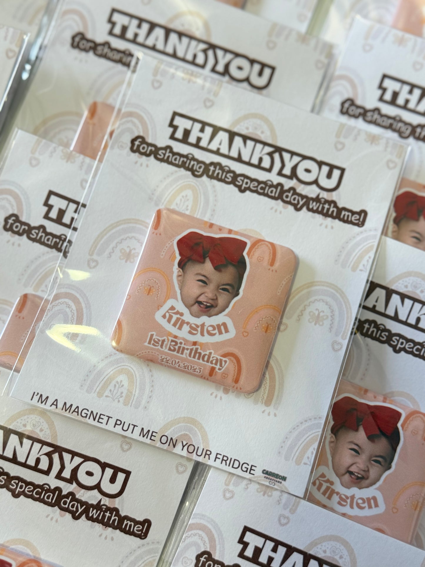 Square Photo Magnets Keepsake