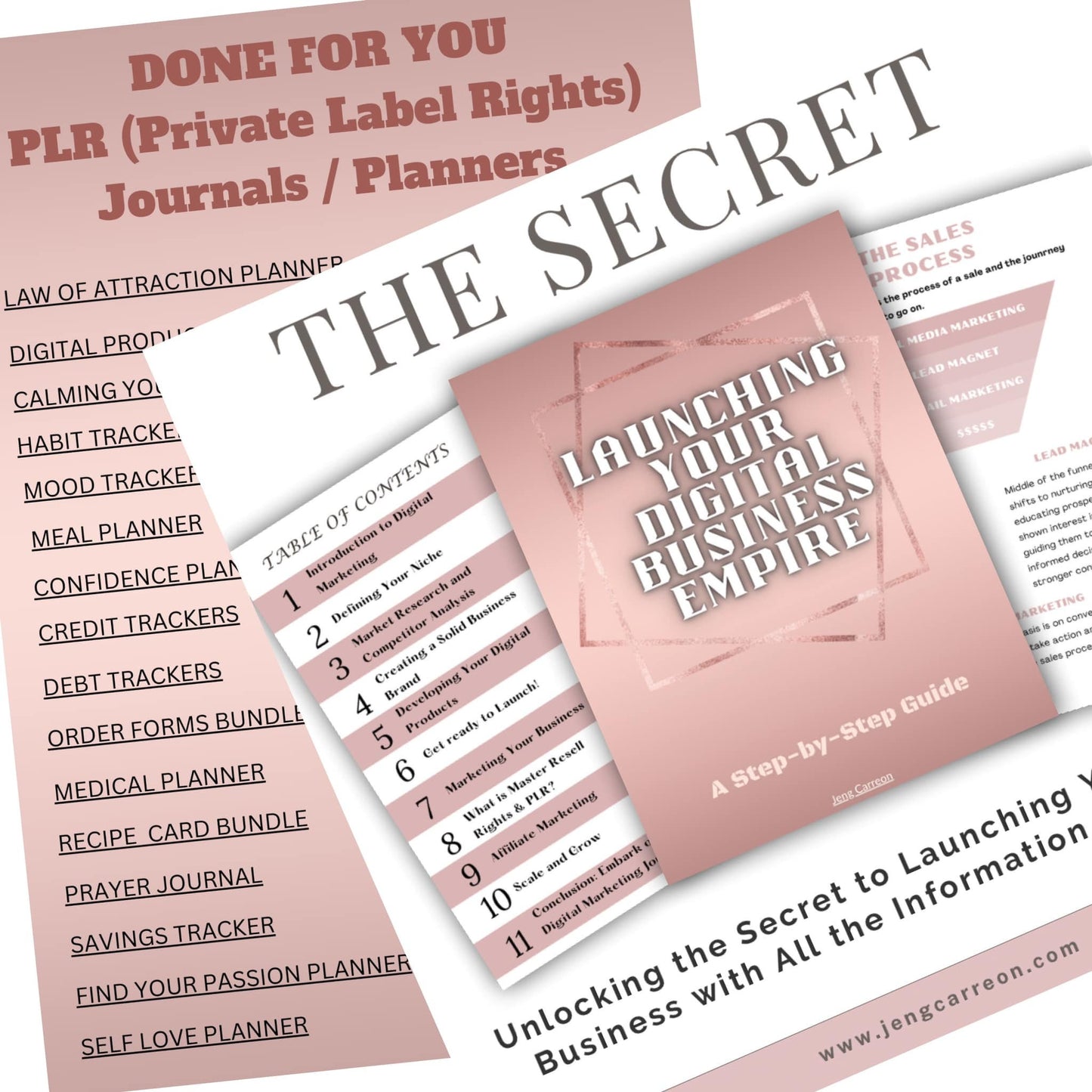 Launching Your Digital Business Empire with MRR and PLR plus free Journals and Planners!