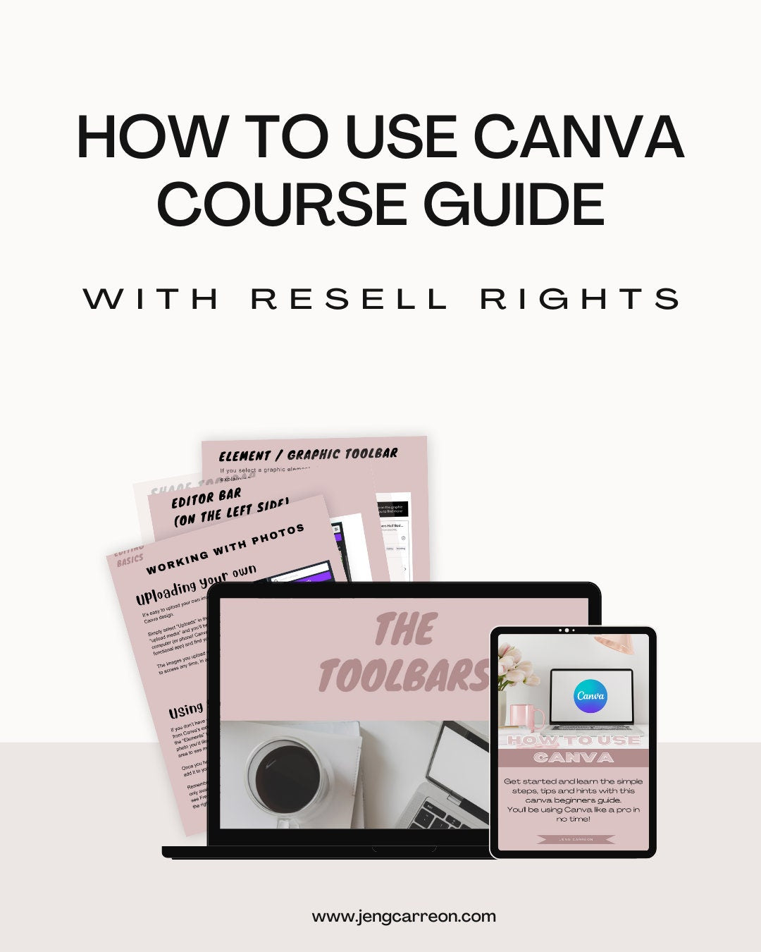 How to use Canva - Course Guide MRR/PLR