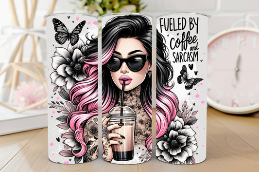 Fueled by coffee - 20oz tumbler