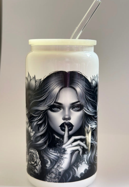 Tattooed Girl - 16oz Glass can