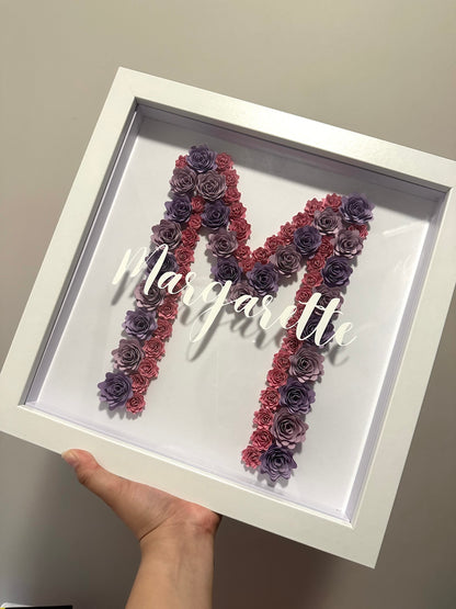 Handmade Flower Shadow box