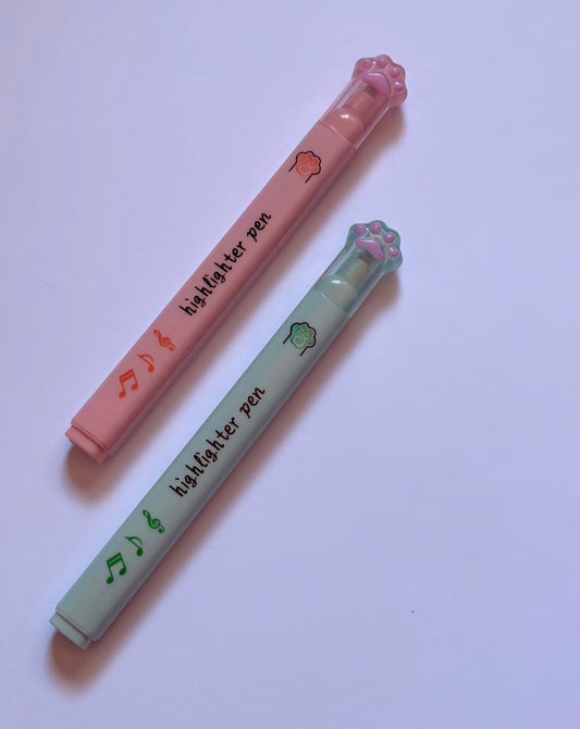 2pc - Cute paw highlighters