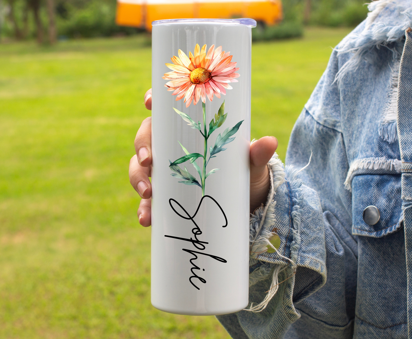 Birthmonth Flower Tumbler for Mum