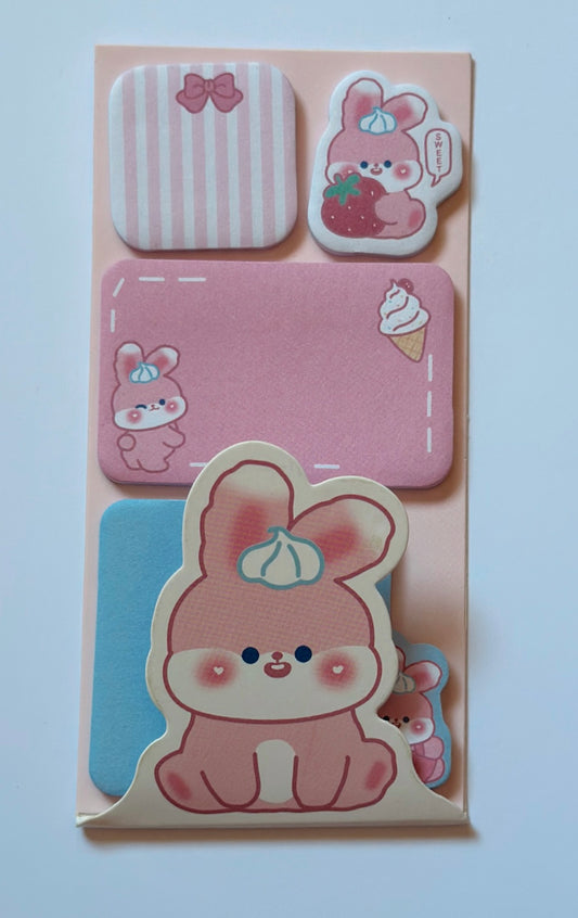 Sticky Notes - Strawberry Bunny