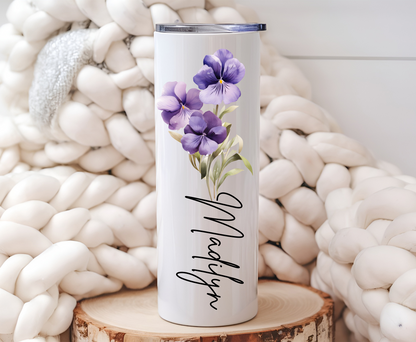 Birthmonth Flower Tumbler for Mum