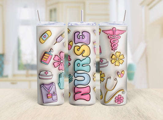 Nurse/ 3D inflated 20oz