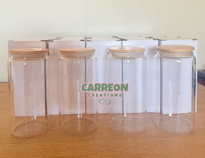 16oz Blank Libbey Clear Glass/Acrylic