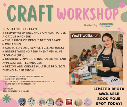 ✨ CRAFT WORKSHOP✨ MAY 23, 2026
