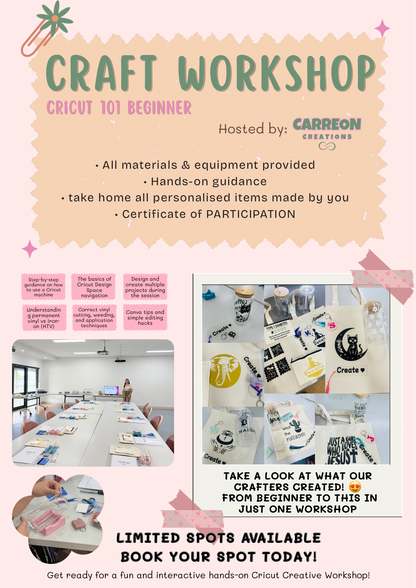 ✨ CRAFT WORKSHOP✨ MAY 23, 2026
