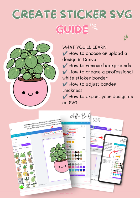 Create Sticker SVG in Canva