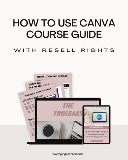 How to use Canva - Course Guide MRR/PLR