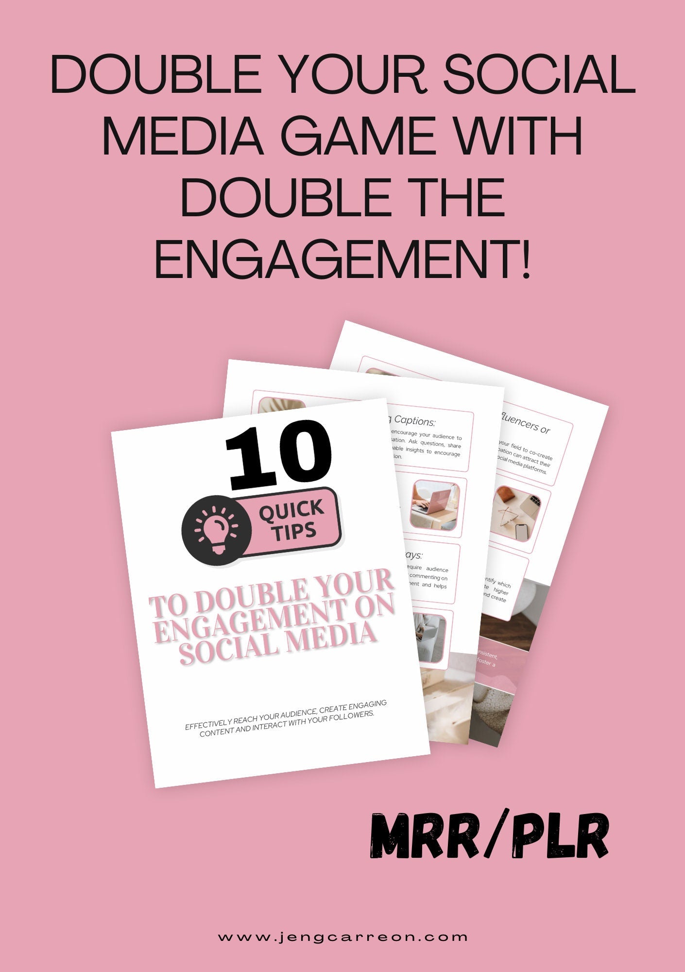 10 quick tips to double your engagement on social media - MRR/PLR