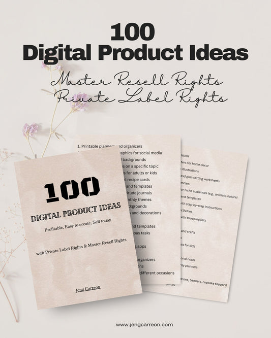 Digital Goldmine: 100 Profitable Digital Product Ideas