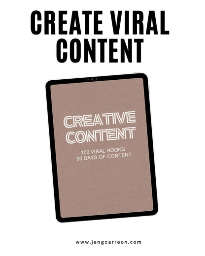 100 Viral Hooks, 90 days of Content - MRR/PLR