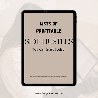 Profitable Side Hustles You can start today! - MRR/PLR