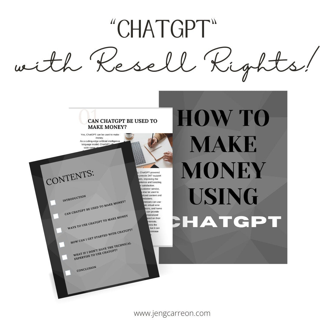 How to make money using Chatgpt