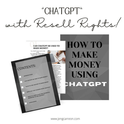How to make money using Chatgpt