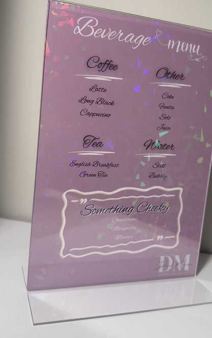 Holographic Signage Acrylic Insert